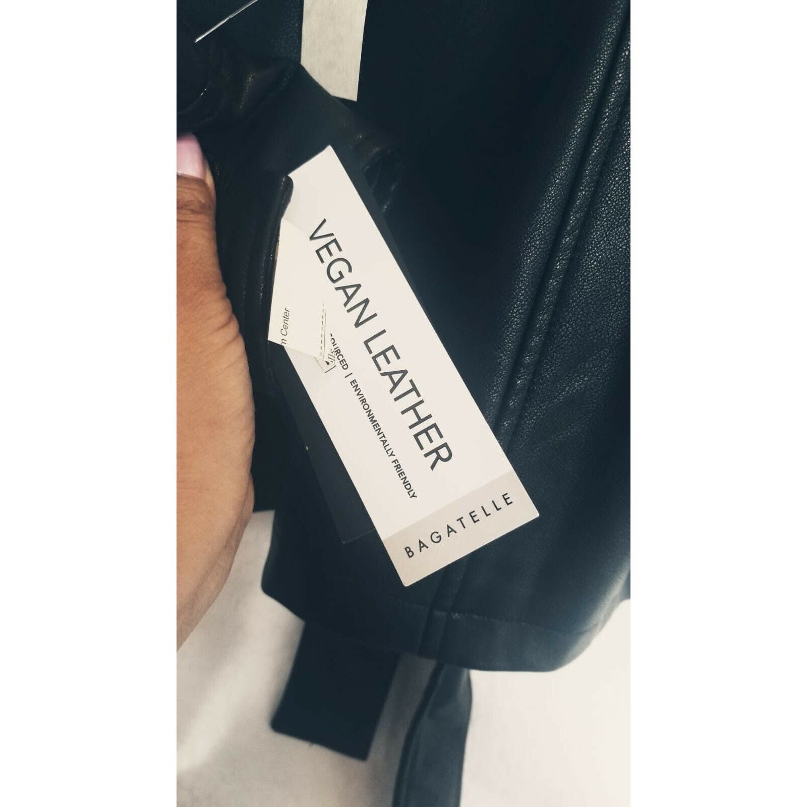 Other Bagatelle Faux Leather Utility Jacket Women's S Black Belted Size S / US 4 / IT 40 - 5 Thumbnail