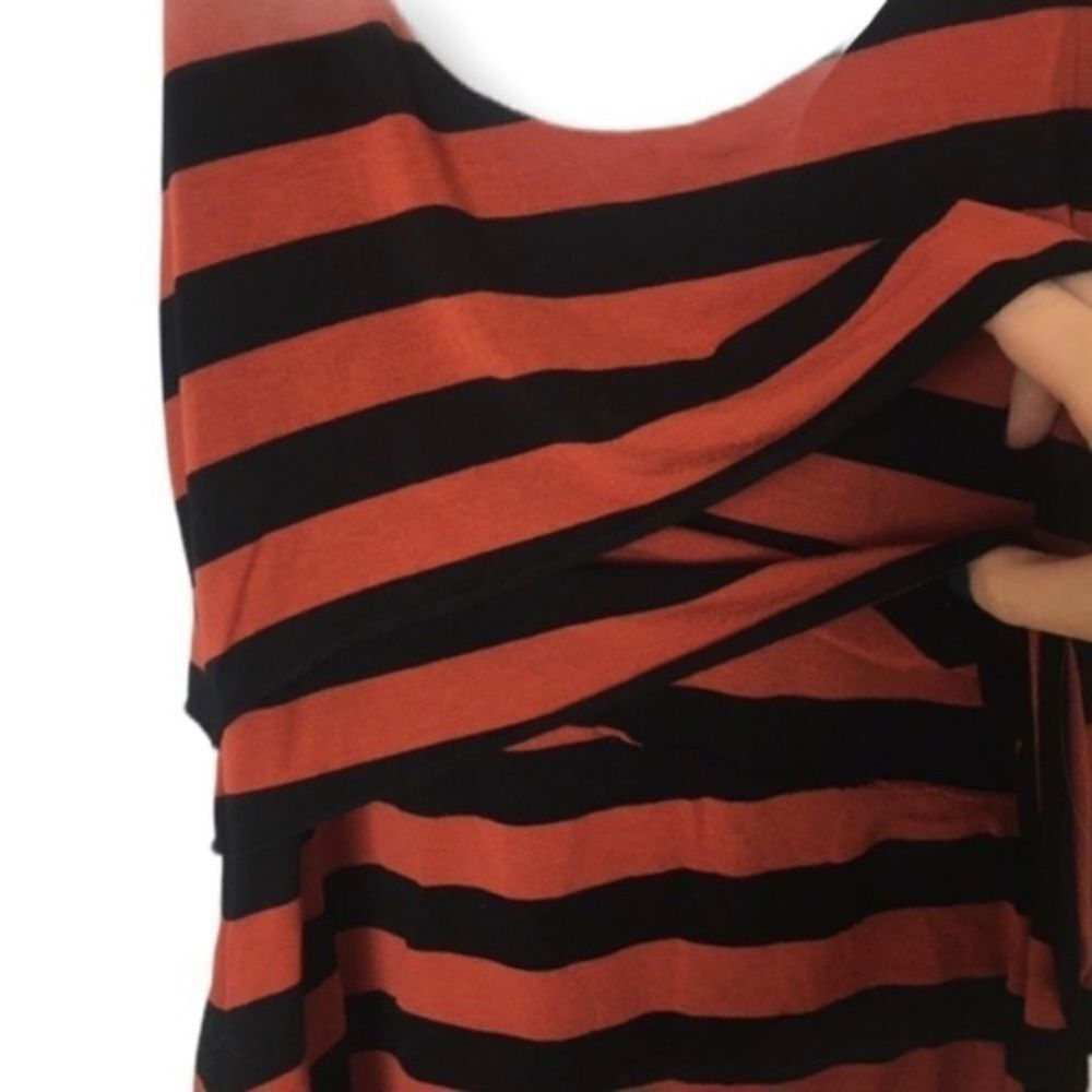 Other Philosophy Black & Orange Striped Sleeveless Top | Size XS | Size XS / US 0-2 / IT 36-38 - 3 Thumbnail
