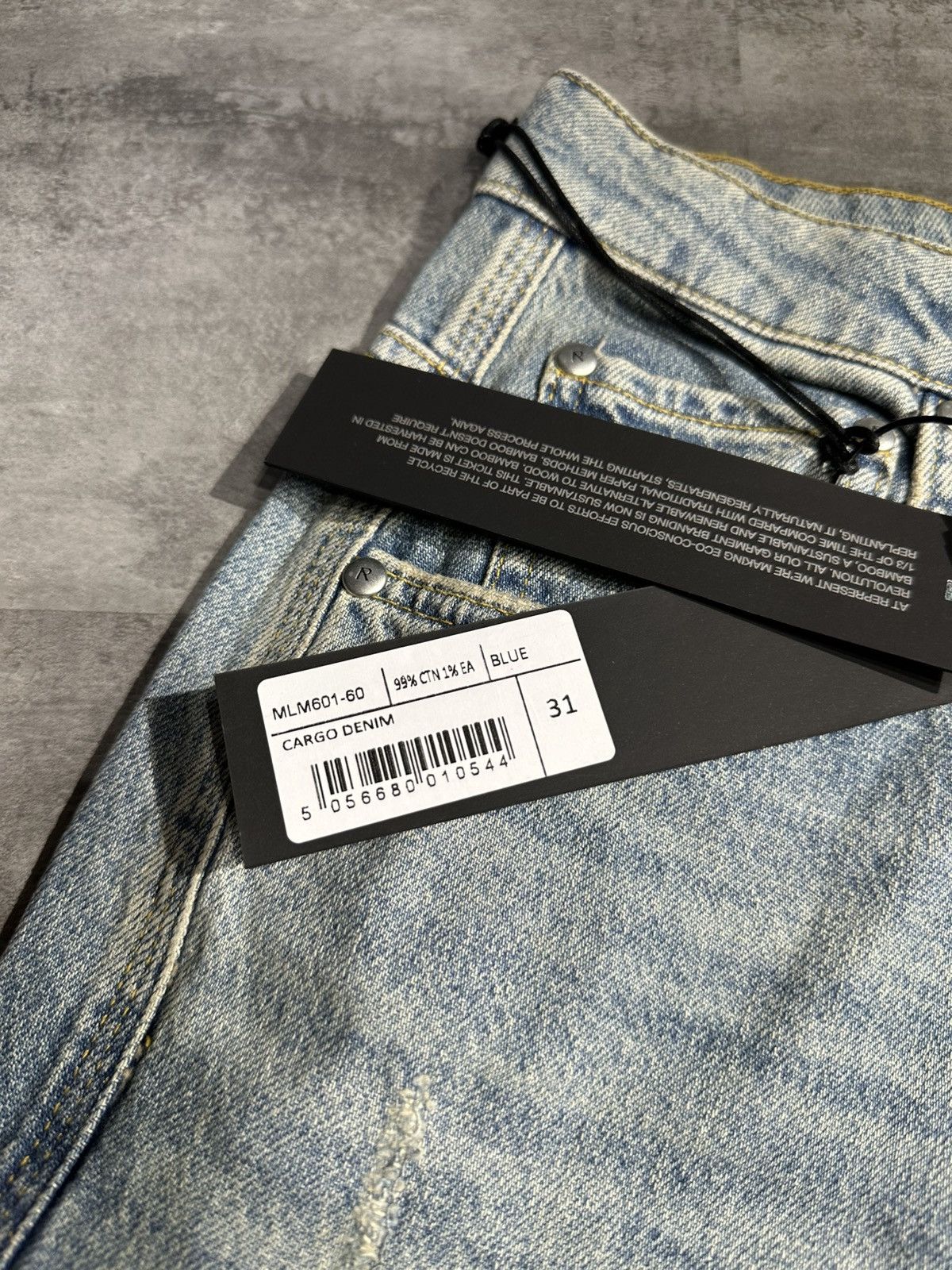 Represent Clo. Represent R3 Cargo Denim Jeans Size US 31 - 8 Thumbnail
