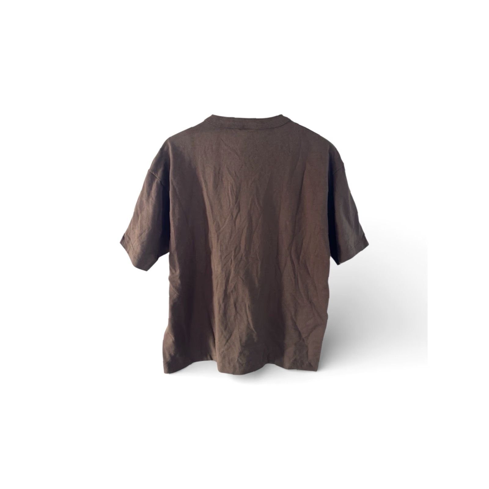 Vintage VINTAGE Cotton Deluxe Henley Shirt Mens L Deadstock NWOT 90s USA Made Brown 90s T-Shirt Cotton Deluxe Mens L Brown Short Sleeve Size US L / EU 52-54 / 3 - 5 Thumbnail