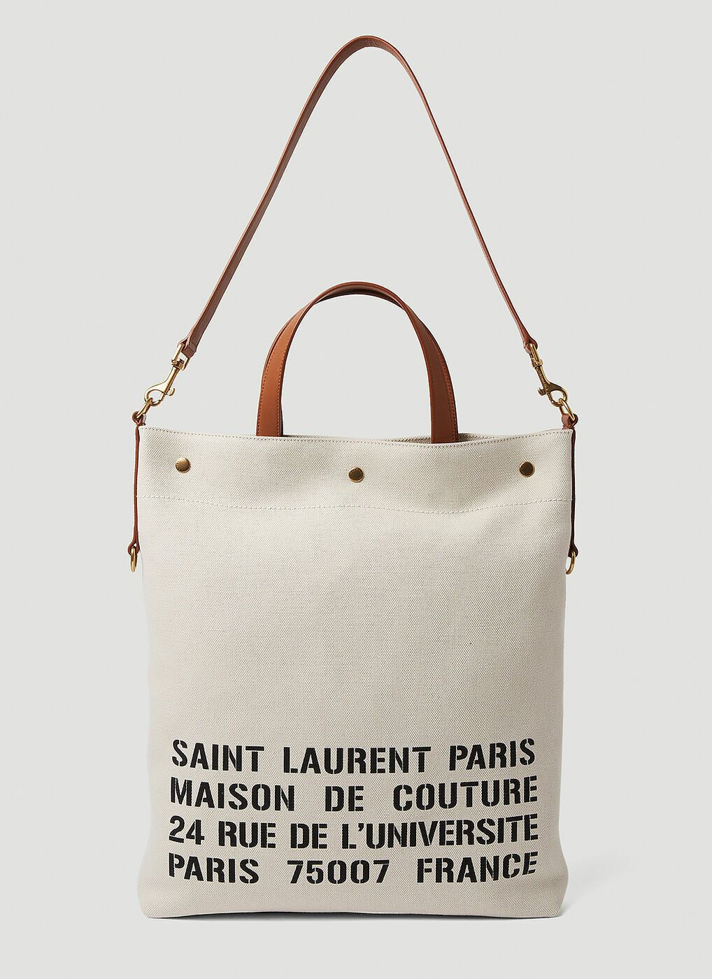 Saint Laurent Paris o1s1wg111024 Size: OS / Universite Tote Bag in Cream Size ONE SIZE - 1 Thumbnail
