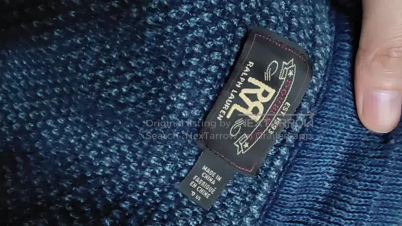 RRL Ralph Lauren RRL Ralph Lauren Retro blue dyed Southwest workwear sweate Size US S / EU 44-46 / 1 - 4 Thumbnail