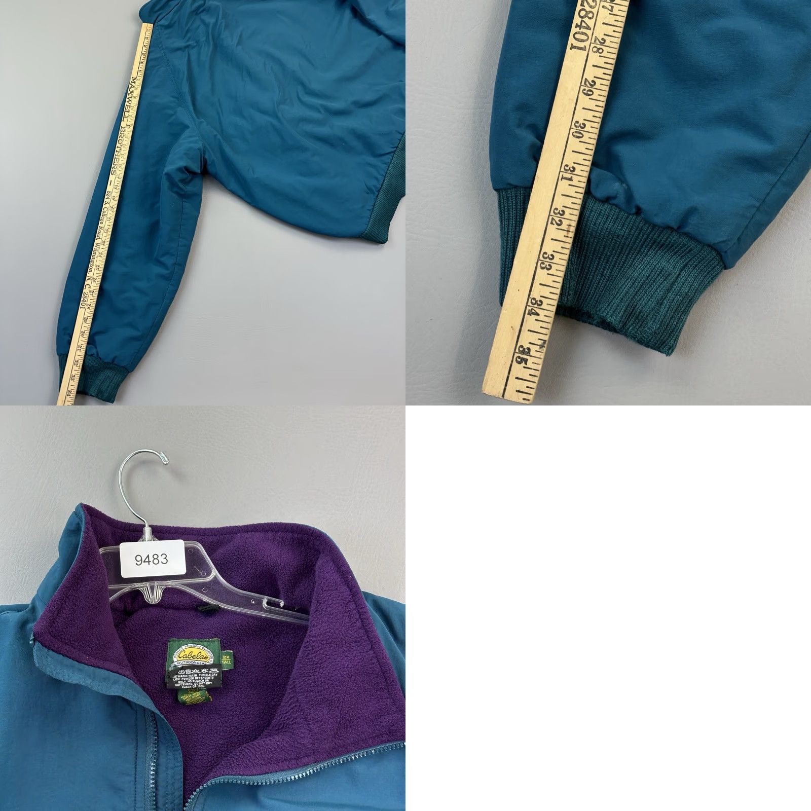 Vintage VINTAGE Cabela's Jacket Mens 2XLT Teal Purple Polartec Fleece Lined Outdoor Jacket Size US XXL / EU 58 / 5 - 9 Thumbnail
