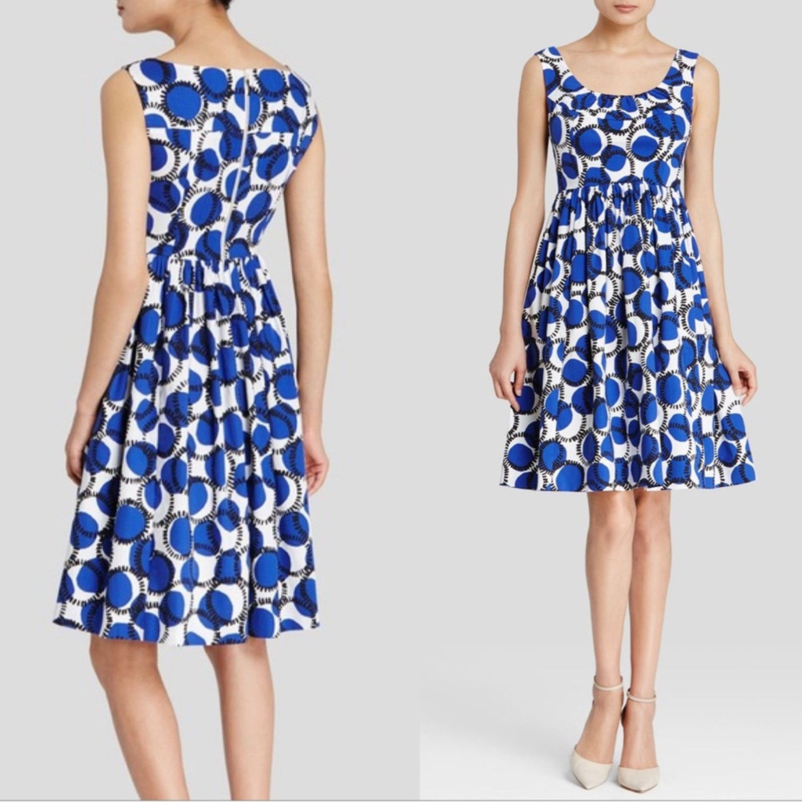 Kate Spade KATE SPADE Stamped Dots Fit & Flare Empire Waist Dress Size XS / US 0-2 / IT 36-38 - 1 Thumbnail