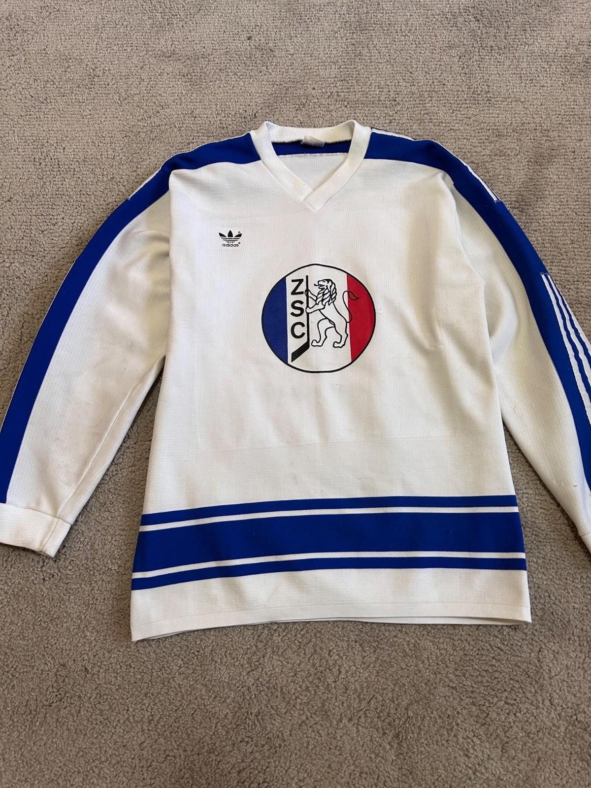 Adidas VINTAGE ZSC LIONS 1980 #15 SAVARD ICE HOCKEY JERSEY Size US XL / EU 56 / 4 - 3 Thumbnail