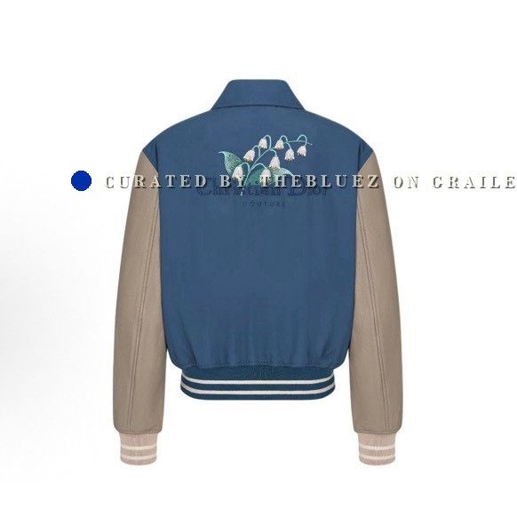 Dior DIOR 2025 Beaded Pearl Logo Baseball Jacket Size US L / EU 52-54 / 3 - 1 Thumbnail