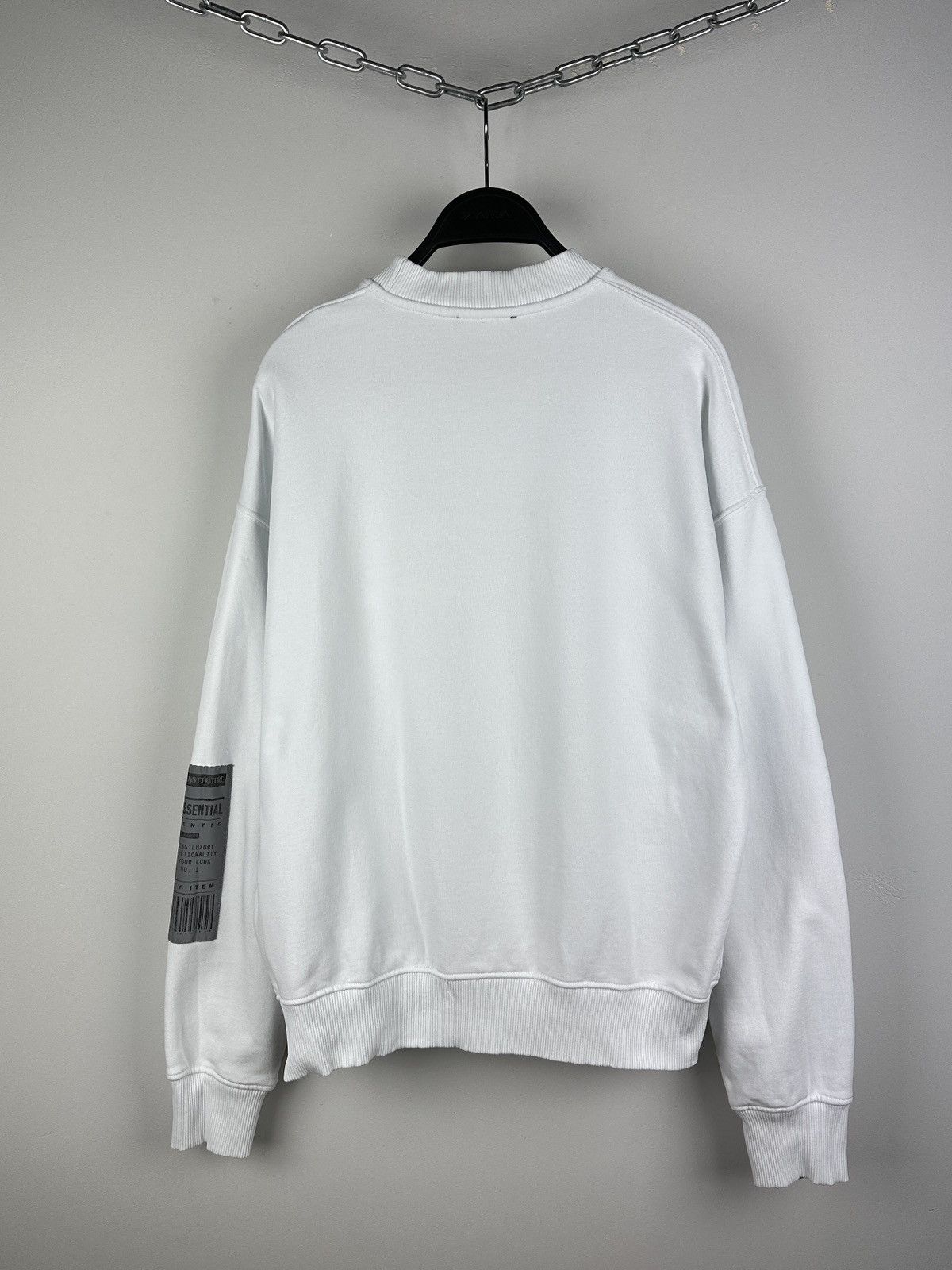 Versace × Versace Jeans Couture Versace Jeans Couture White Sweatshirt Reflective Logo Size US M / EU 48-50 / 2 - 15 Thumbnail