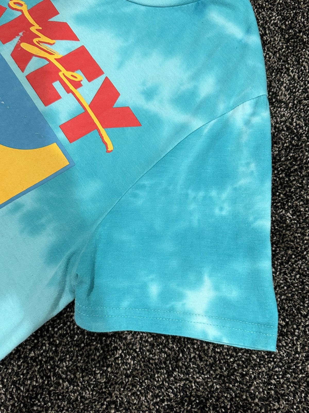 Disney × Mickey Mouse × Vintage Vintage Disney Blue Tie Dye Mickey Mouse T-Shirt Size US XL / EU 56 / 4 - 7 Thumbnail