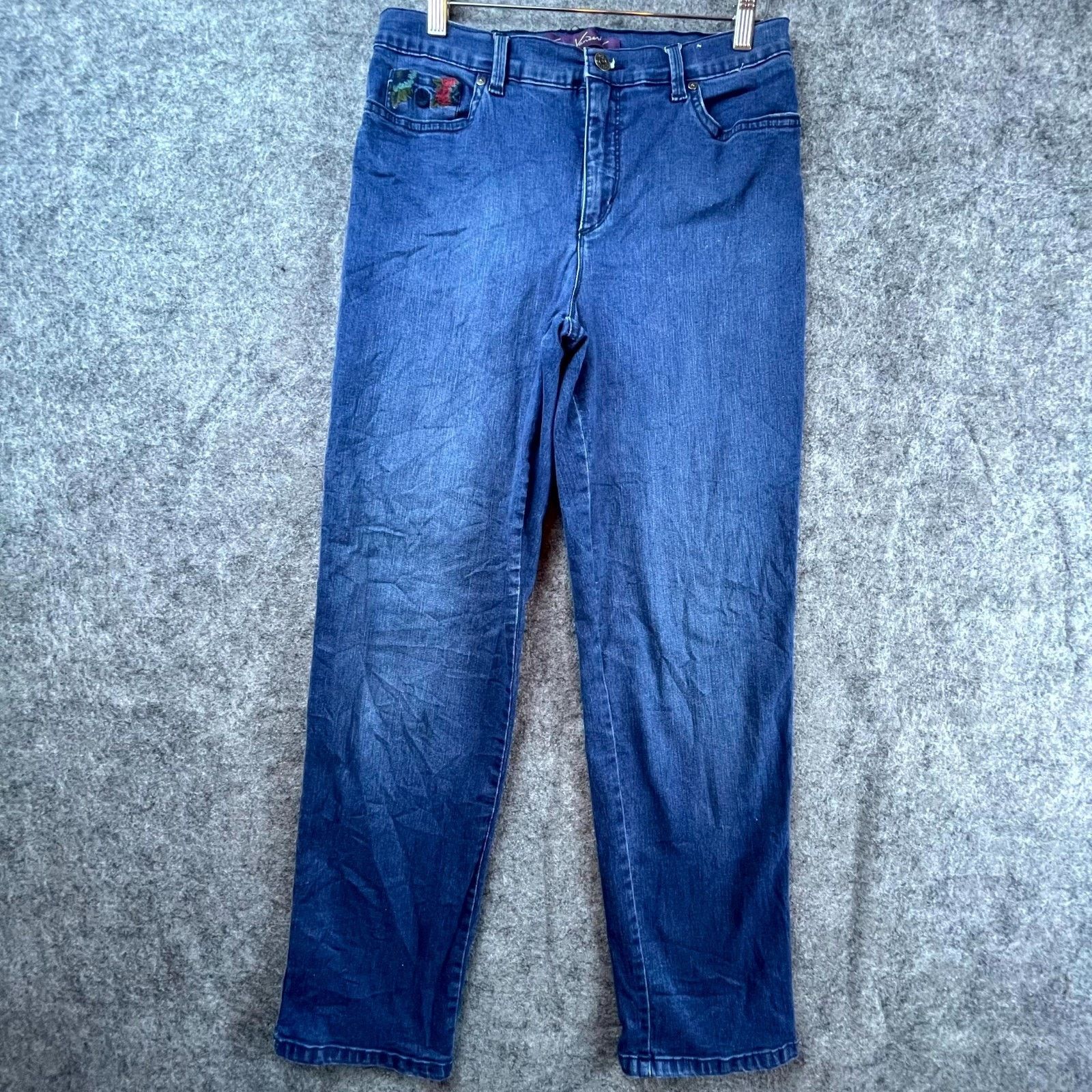 Gloria Vanderbilt Gloria Vanderbilt Jeans Women 10 Y2K Boho Embroider Straight Size 30" / US 8 / IT 44 - 2 Thumbnail