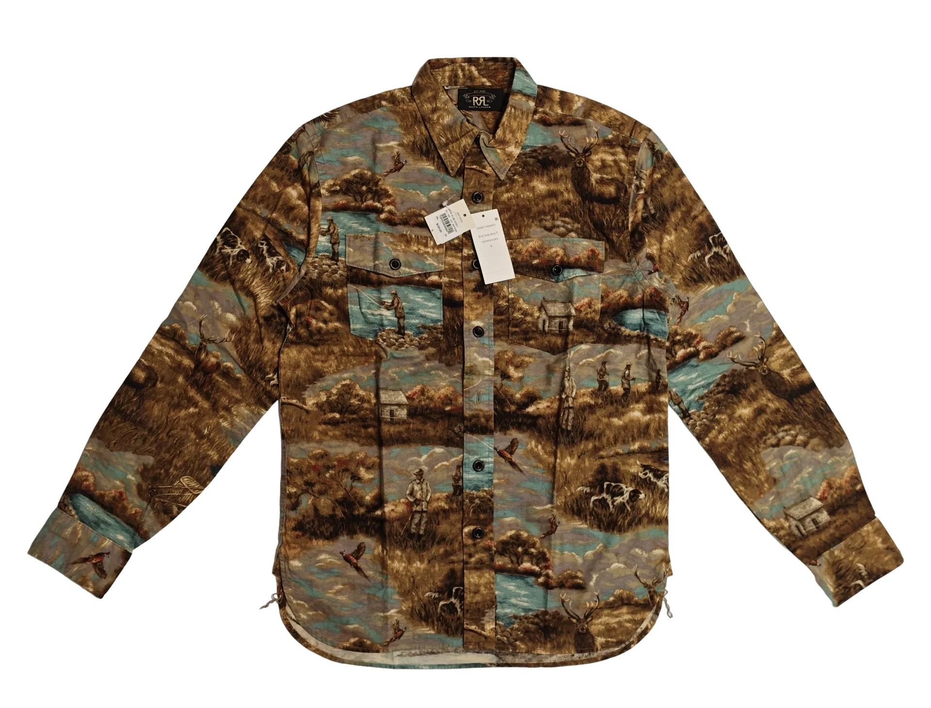RRL Ralph Lauren RRL Hunting Print Button Up Shirt Size S Size US S / EU 44-46 / 1 - 1 Thumbnail