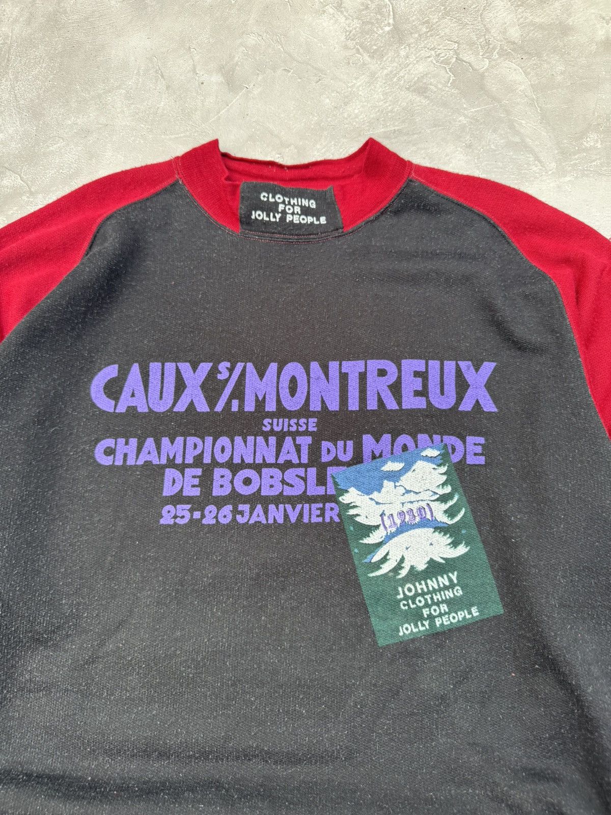 Vintage Vintage 80s Caux Montreux Italy Made Y2k Baggy Sweatshirt Size US XL / EU 56 / 4 - 5 Thumbnail