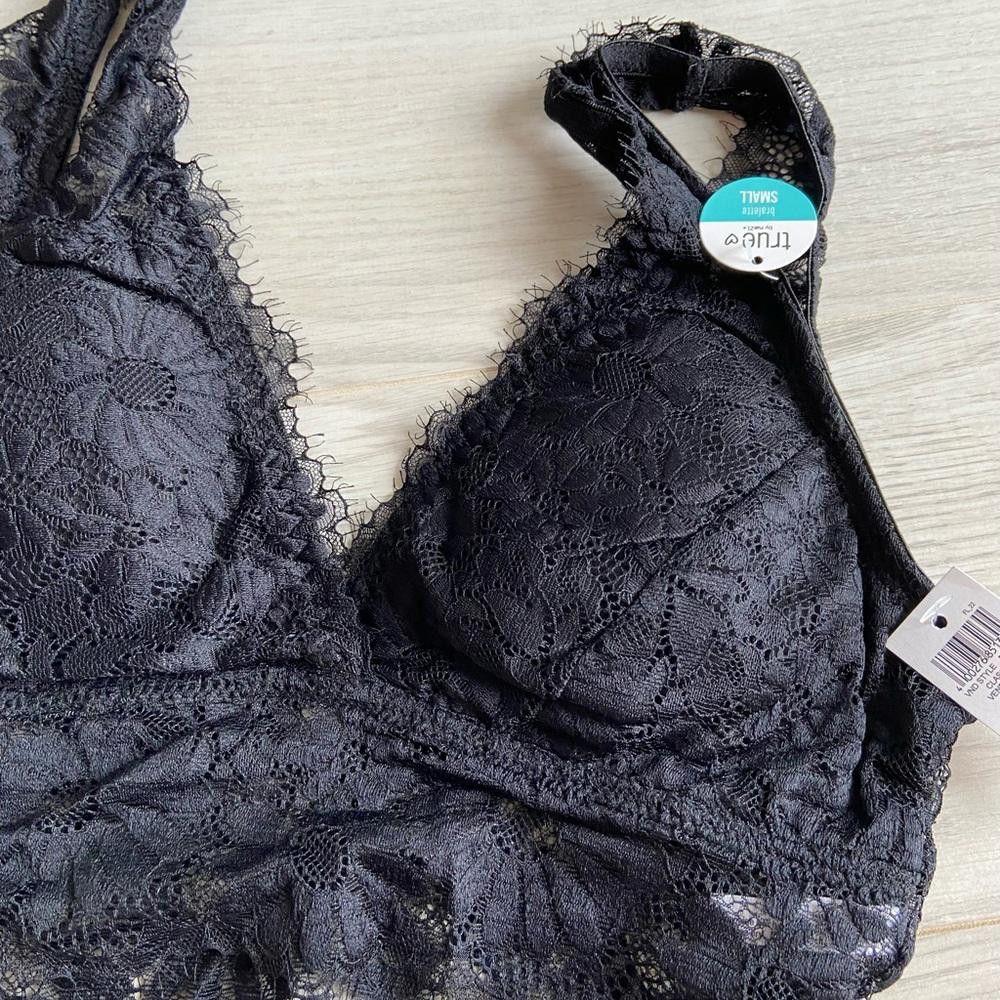 rue21 Rue 21 Black Floral Lace Bralette Size ONE SIZE - 3 Thumbnail
