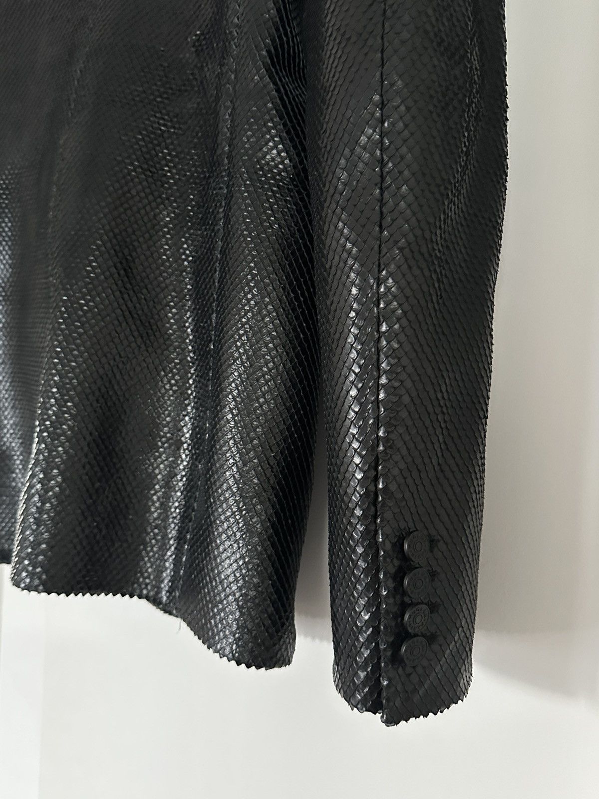 Mugler Mugler David bowie archive cut python leather jacket Size 48R - 7 Thumbnail