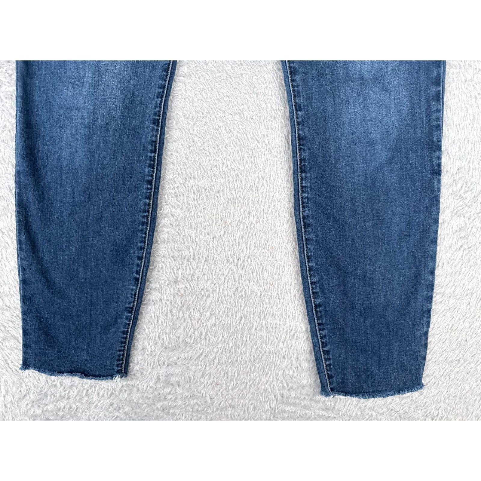 Denime VINTAGE STS Blue Women’s Skinny Jeans 31 Blue Denim Mid Rise Stretch Cotton 80s 90s, Designer, Fall Spring Summer Winter, Girls Size 24" / US 00 / IT 34 - 2 Thumbnail