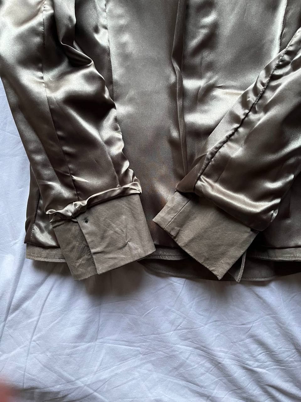 Other × Vintage Milla vintage women's beige pigskin leather blazer / jacket Size XL / US 12-14 / IT 48-50 - 10 Thumbnail