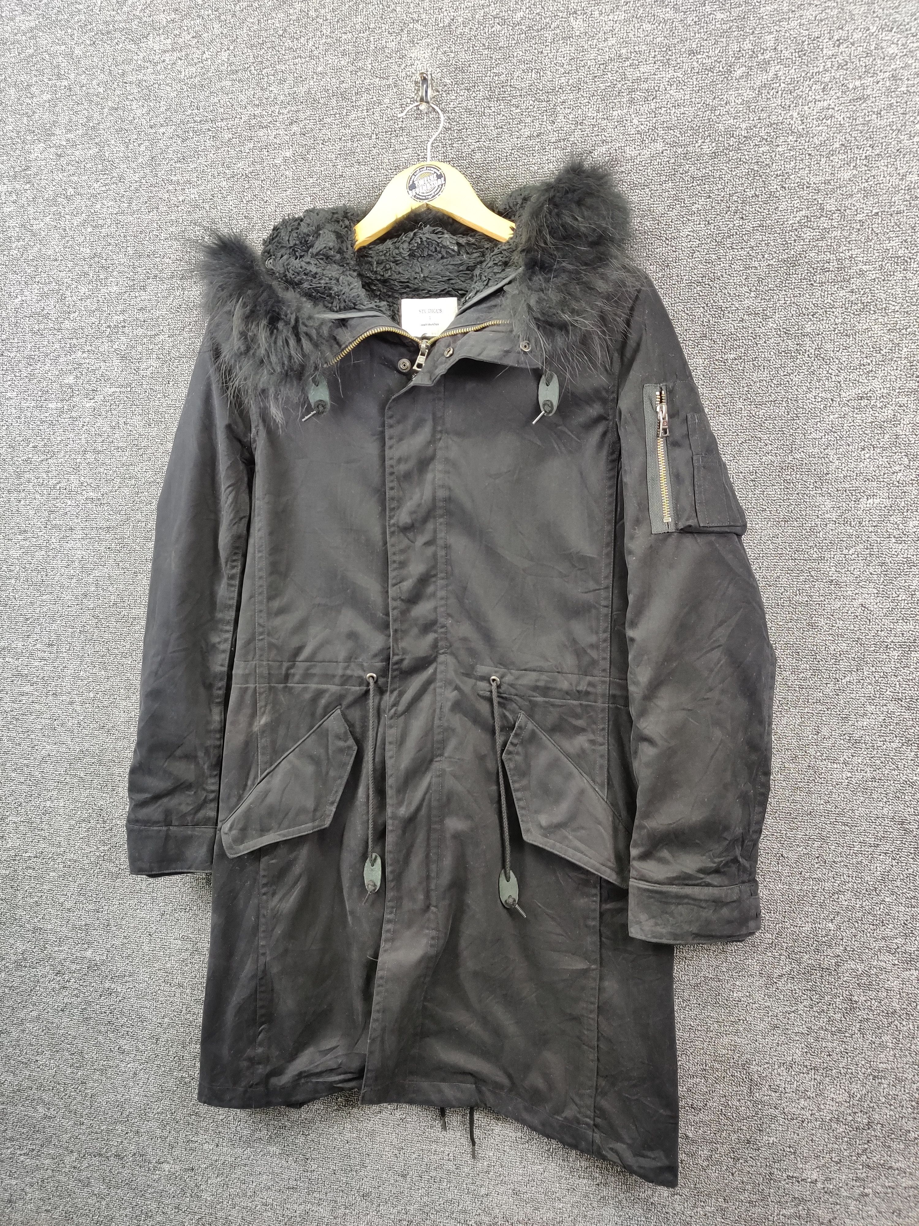Japanese Brand Vintage Studious N-3B Parka Flight Fur Jacket Size US M / EU 48-50 / 2 - 2 Thumbnail