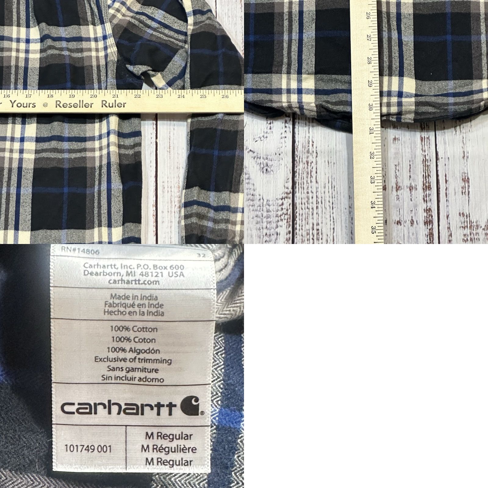 Carhartt Carhartt Button-Up Plaid Flannel 2 Pocket Workwear Men's 2XL Multicolor Grip Button-Down Casual Shirt Size US XXL / EU 58 / 5 - 8 Thumbnail