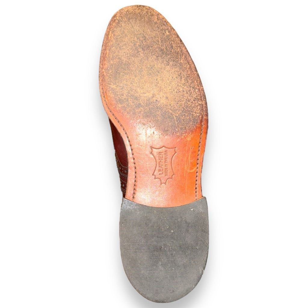 Hanover Hanover Handmade in USA Wingtip Oxford Dress Shoes 9.5 Size US 9.5 / EU 42-43 - 7 Thumbnail