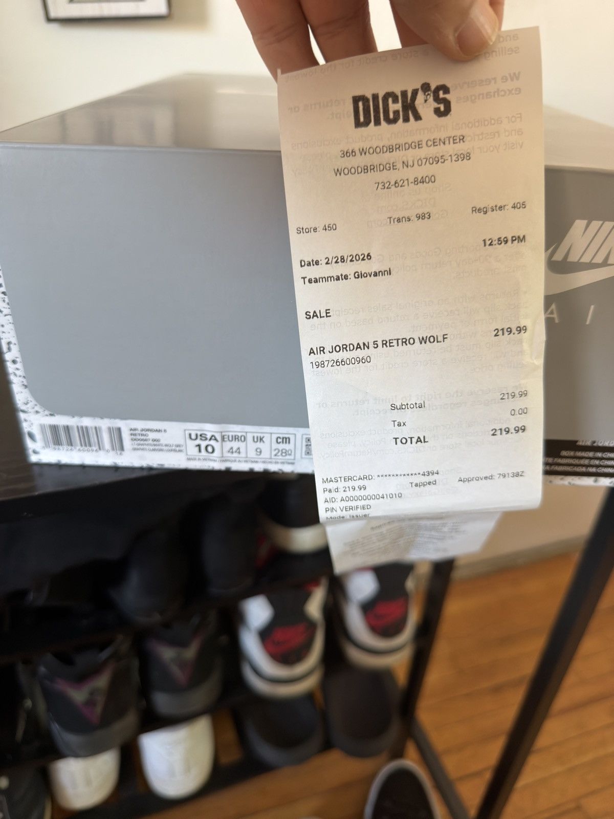 Nike Air Jordan 5 Wolf Grey Size US 10 / EU 43 - 7 Thumbnail