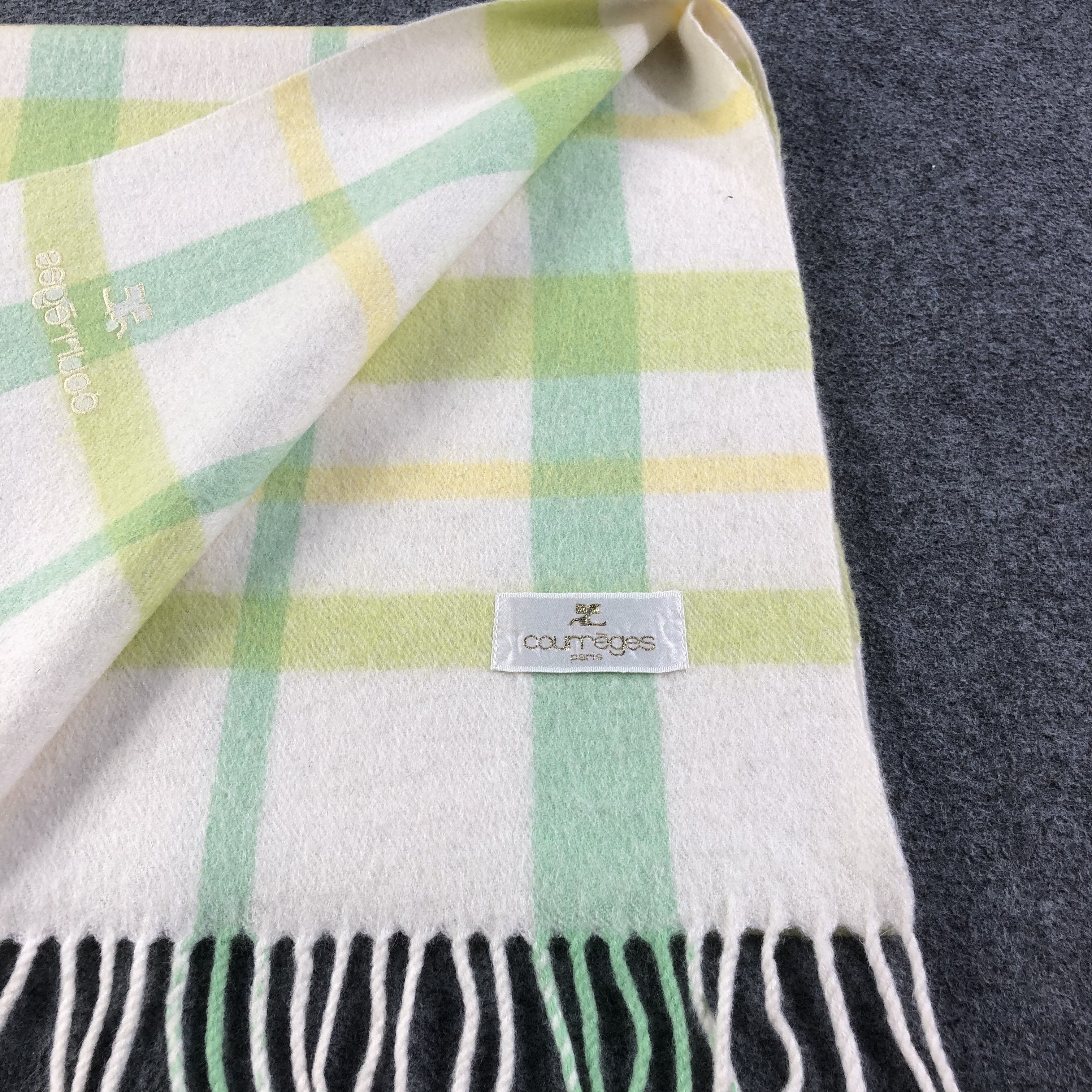 Courreges Courreges Wool Scarf Muffler V1164 Size ONE SIZE - 5 Thumbnail