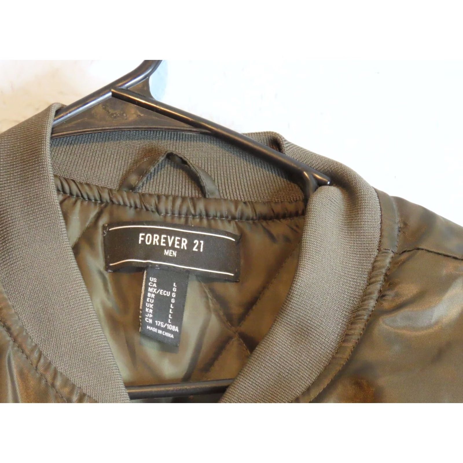 Forever 21 Forever 21 Bomber Jacket Coat Mens Long Trench Coat Nylon Zip Brown L Mens Size US L / EU 52-54 / 3 - 2 Thumbnail