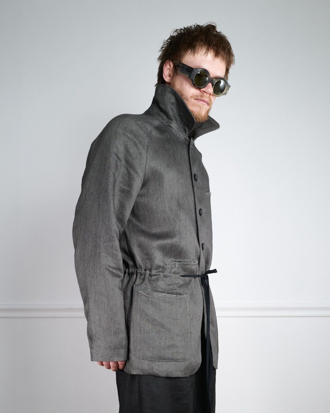 Individual Sentiments NKTRMNV LINEN CHORE JACKET Size US L / EU 52-54 / 3 - 12 Thumbnail