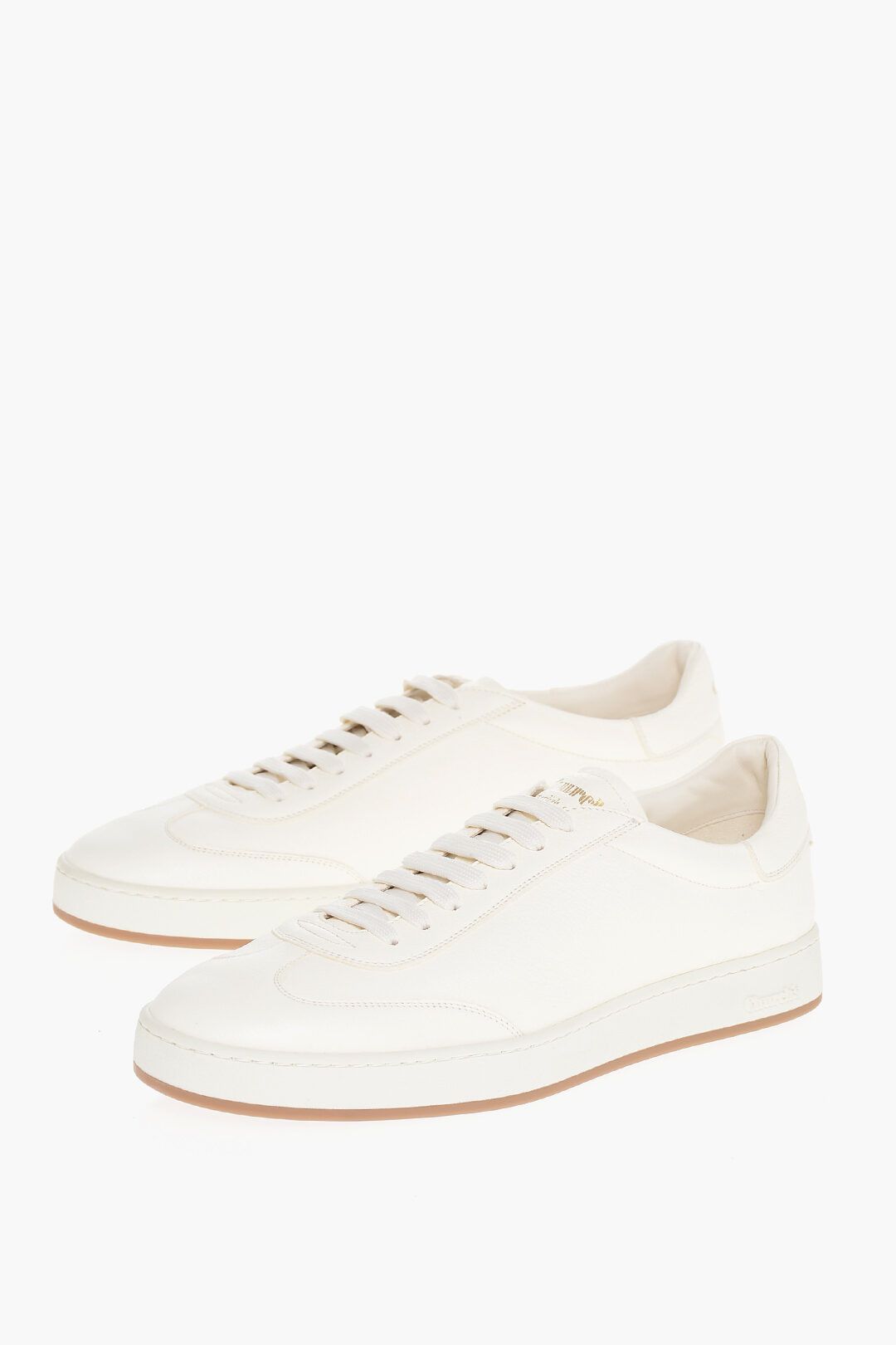 Church's og1mm0325 Leather Low-Top Sneakers in Ivory Size US 12 / EU 45 - 2 Thumbnail