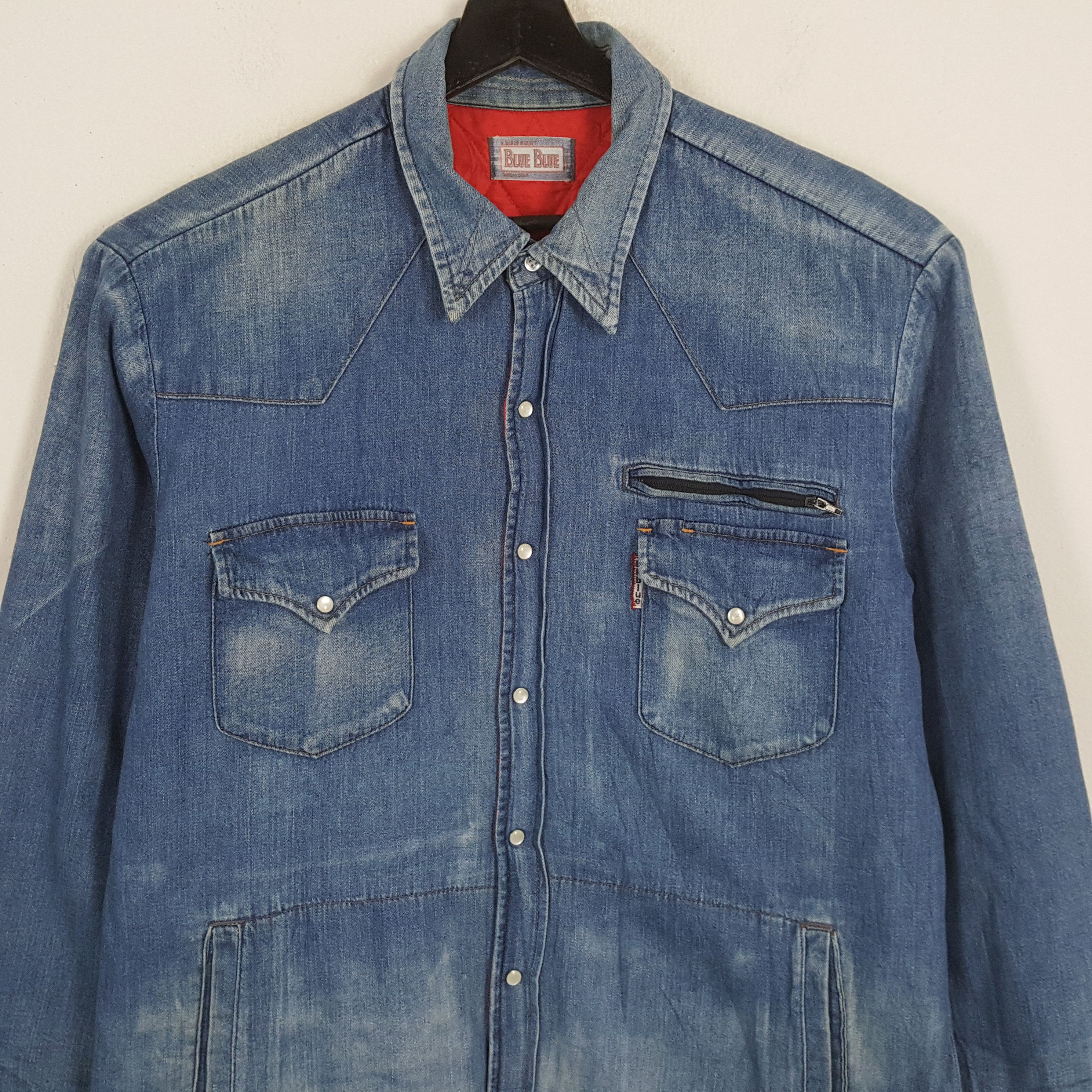 Blue Blue Japan × Japanese Brand × Vintage BLUE BLUE Japanese Fashion Style Shirt Size US M / EU 48-50 / 2 - 2 Thumbnail
