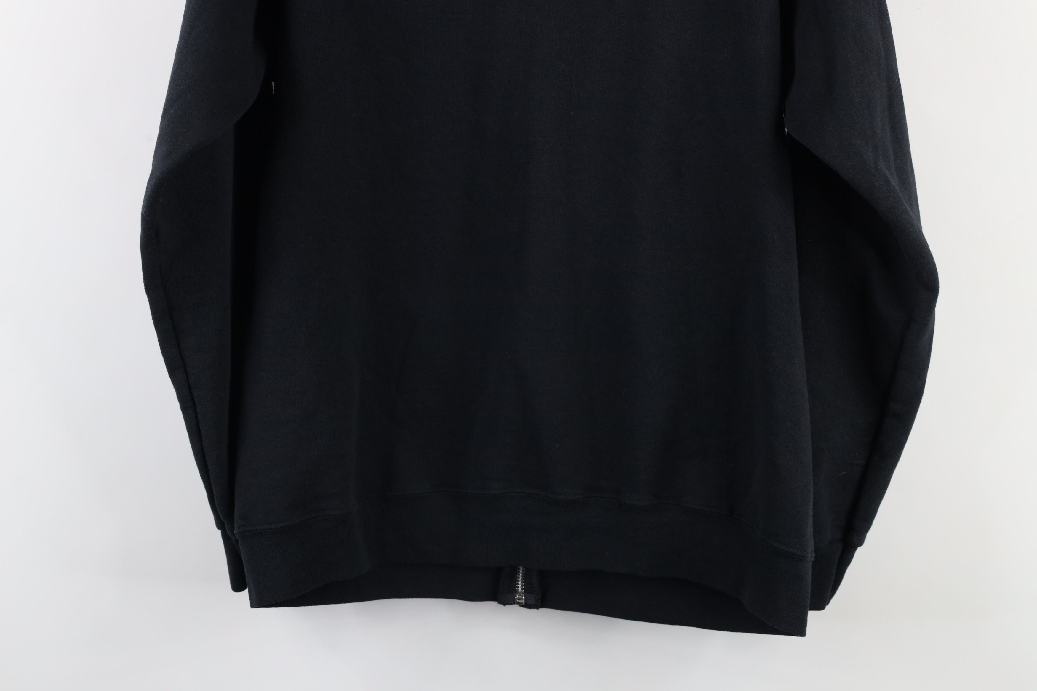 Vintage Vintage 90s Streetwear Full Zip Hoodie Sweatshirt Black Size US M / EU 48-50 / 2 - 8 Thumbnail