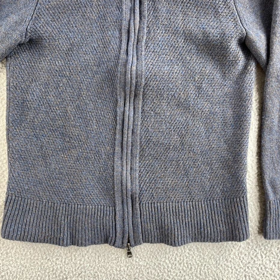 Banana Republic VINTAGE Banana Republic Sweater Womens Medium Blue Cardigan Merino Wool Blend Chunky Size M / US 6-8 / IT 42-44 - 7 Thumbnail