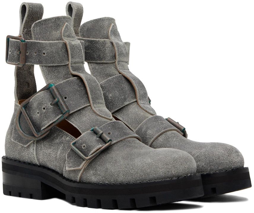 Vivienne Westwood o1f1d3z0525 Rome Boots in Gray Size US 11 / EU 44 - 4 Thumbnail