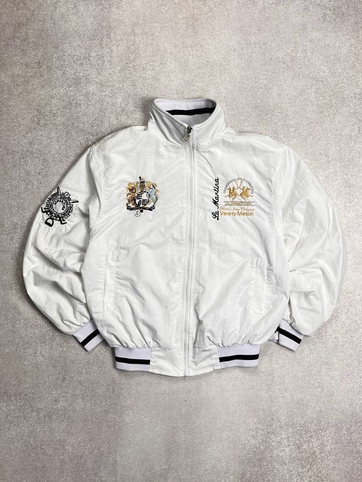 VINTAGE LA MARTINA POLO VARSTY MATCH NYLON JACKET M