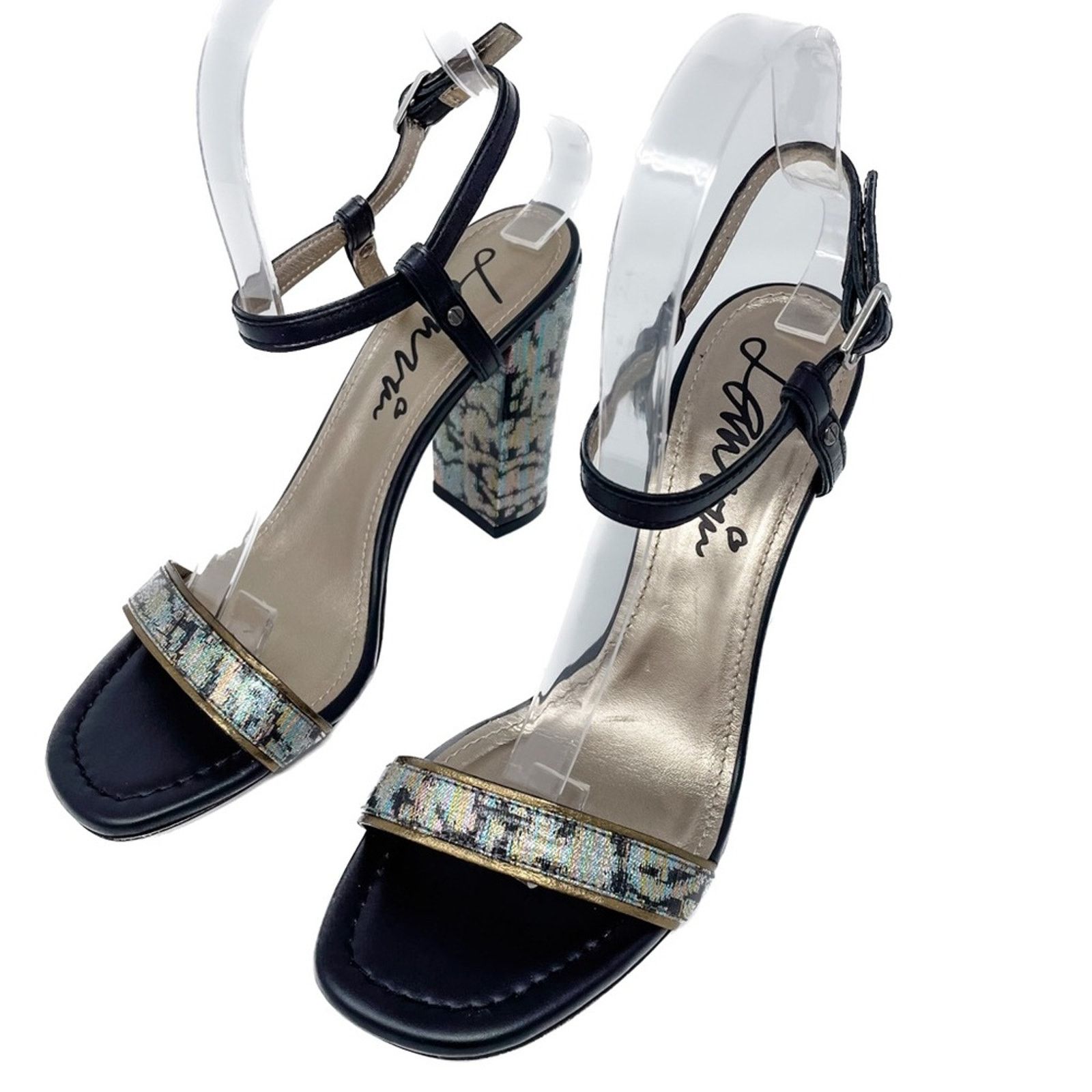 Lanvin Lanvin Rainbow holographic block heel sandals 38.5 Size US 8.5 / IT 38.5 - 15 Thumbnail