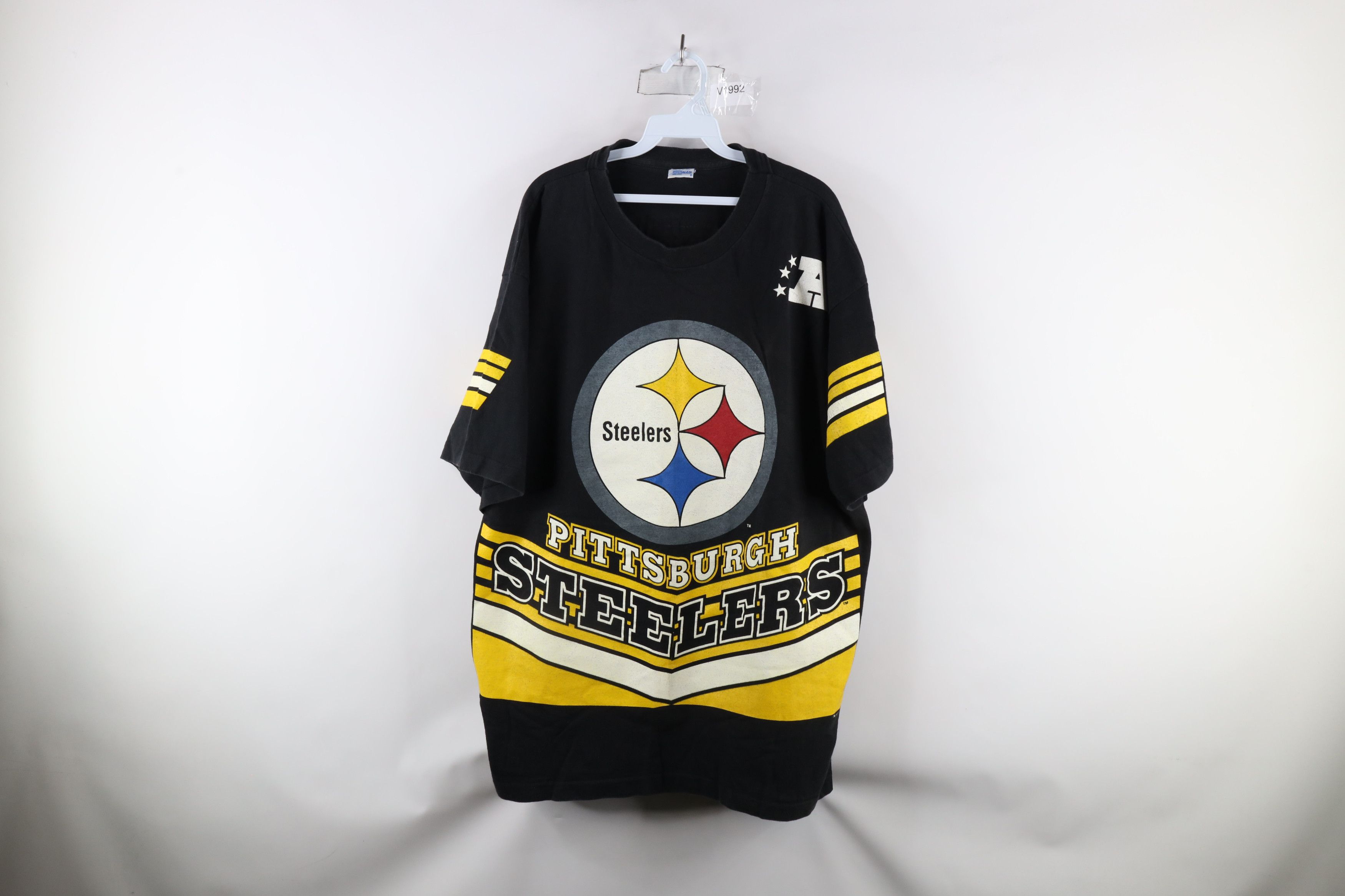 Vintage Vintage 90s Print Pittsburgh Steelers Football T-Shirt USA Size US XXL / EU 58 / 5 - 1 Thumbnail