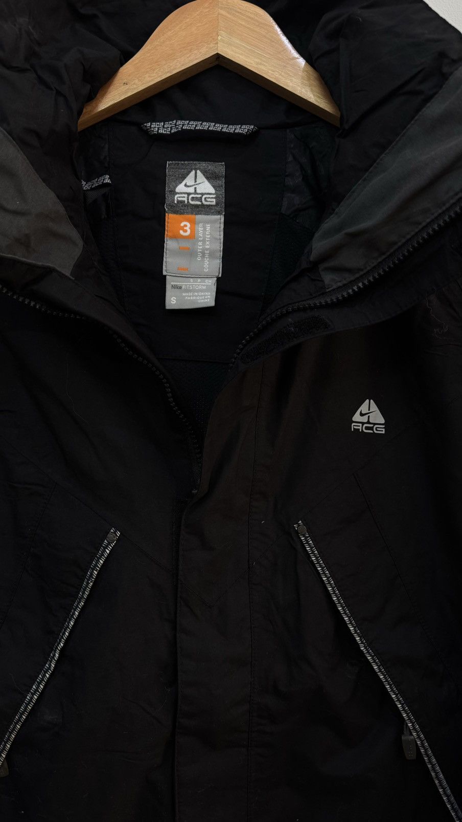 Nike × Nike ACG Vintage Nike ACG Jacket Winter Ski Stormfit Black Logo Size US S / EU 44-46 / 1 - 1 Thumbnail