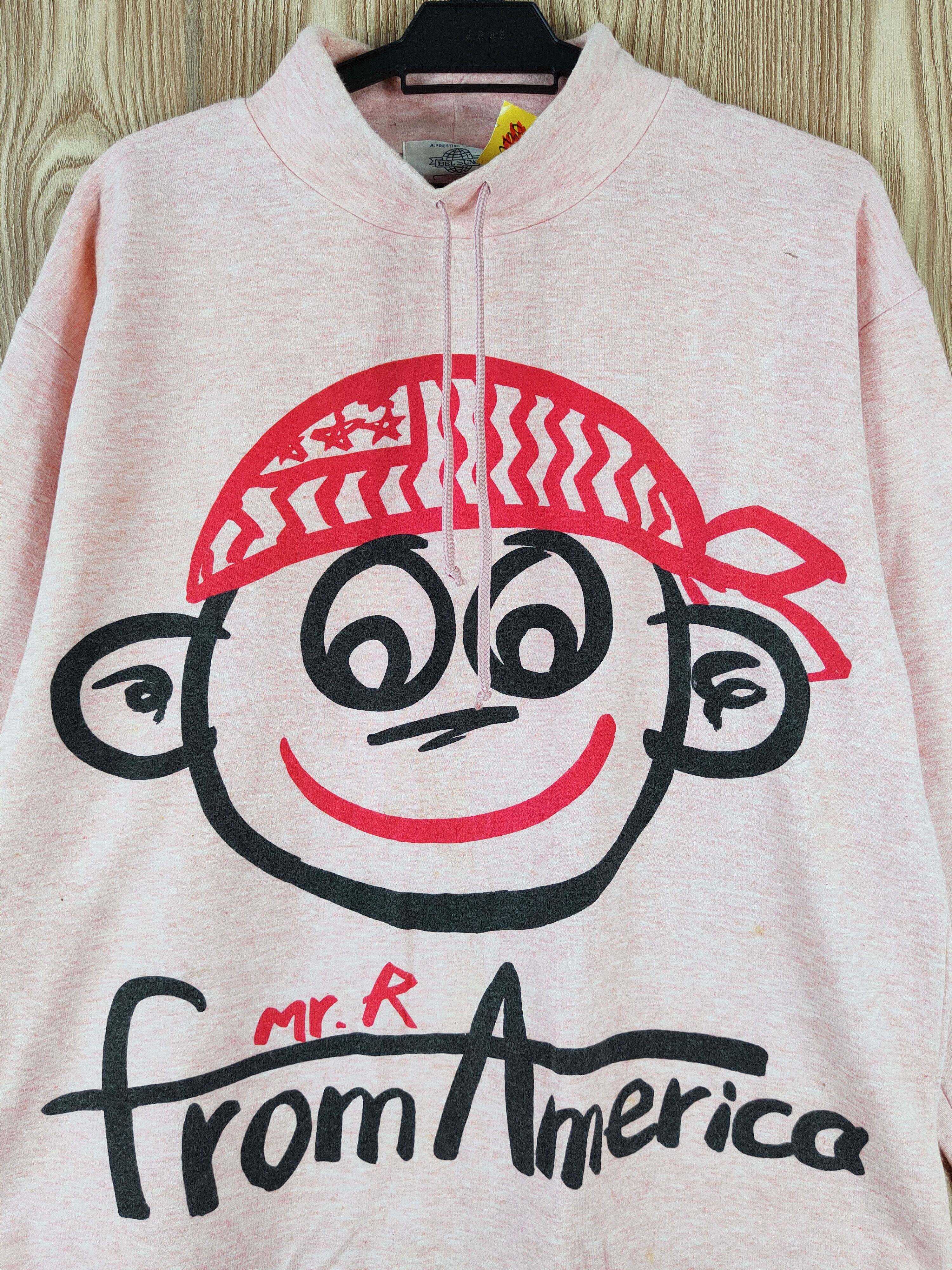 Japanese Brand Bel Sun Red Mr.R from America Sweatshirts #W122 Size US M / EU 48-50 / 2 - 2 Thumbnail
