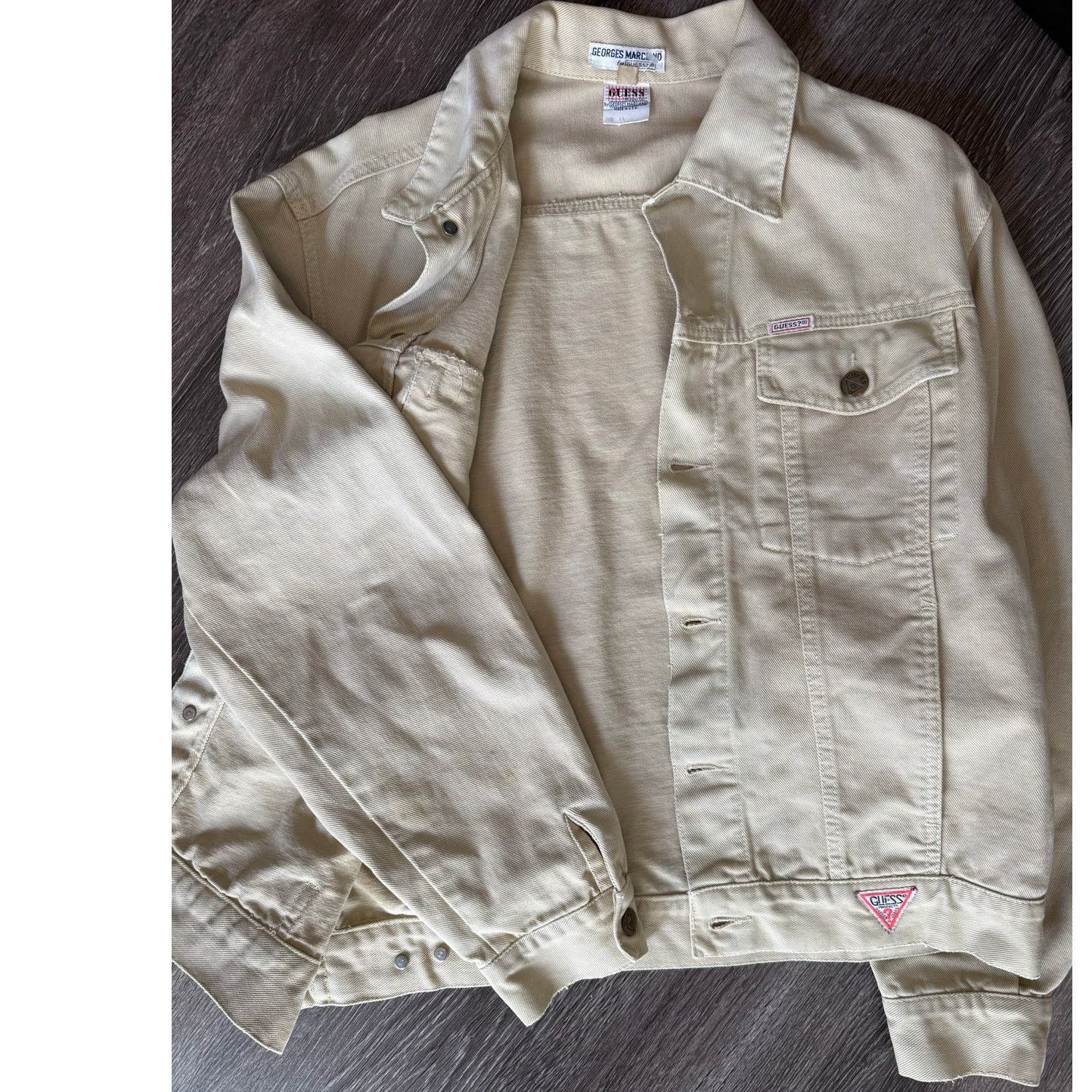 Guess Vintage 80s Guess by Georges Marciano USA Denim Trucker Size US XL / EU 56 / 4 - 17 Thumbnail