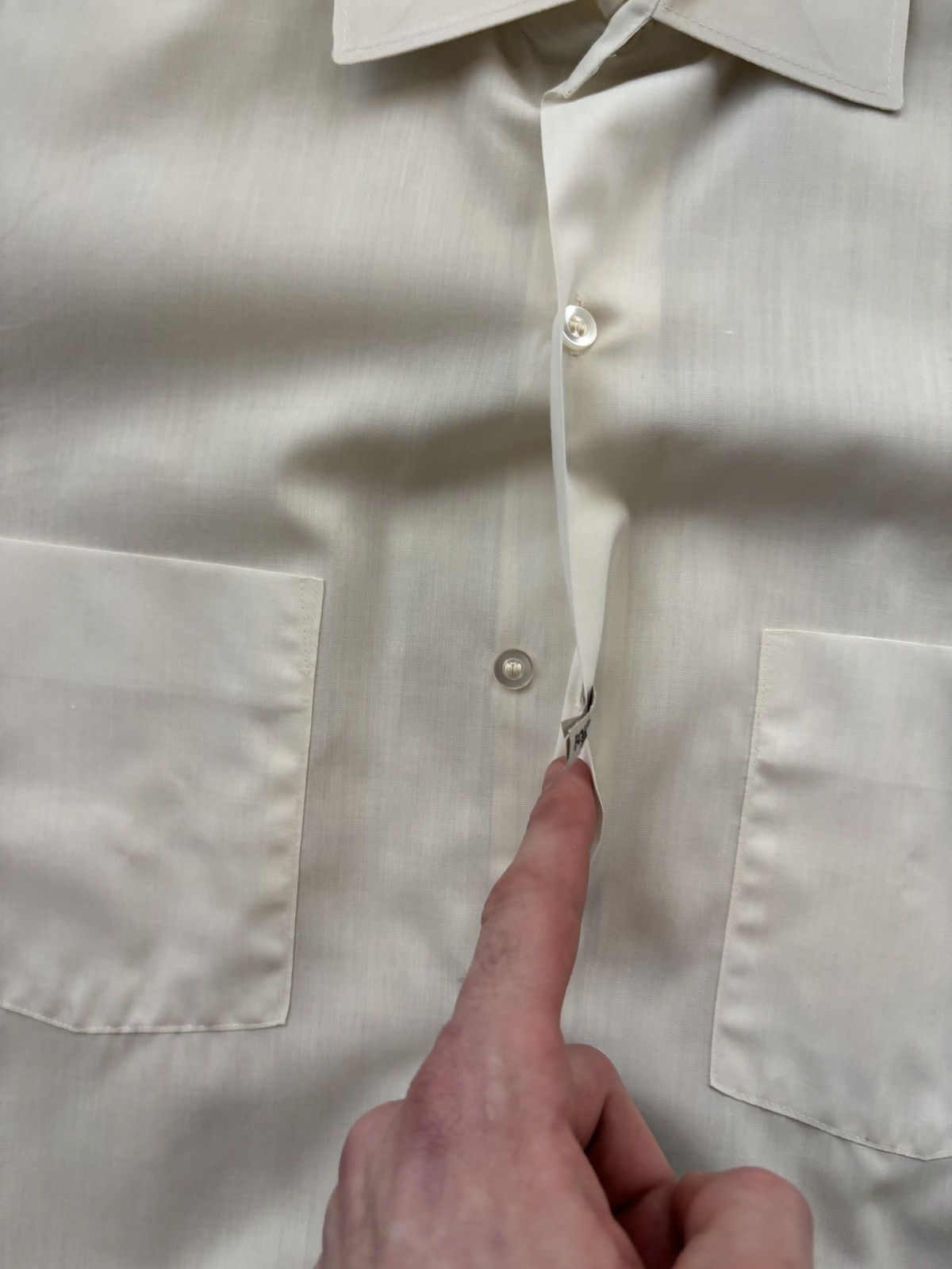 Arrow × Vintage 1960s Arrow Tericota Shirt 70s Vintage Shortsleeve Sanfor S Size US S / EU 44-46 / 1 - 11 Thumbnail