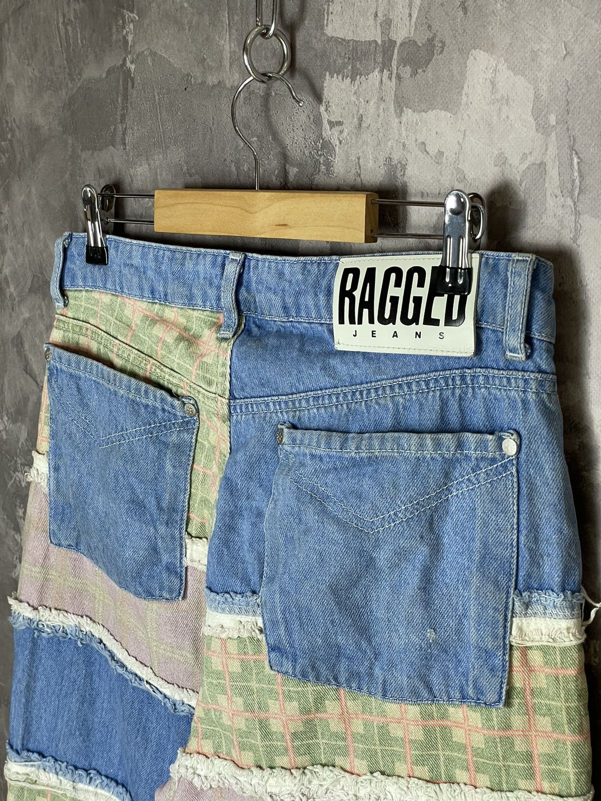 Japanese Brand Ragged Denim Y2K Distressed Style Knitted Denim Jeans Size 32" / US 10 / IT 46 - 11 Thumbnail