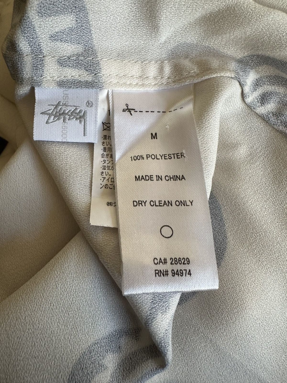 Stussy Stüssy Icon Pattern Shirt ‘Off White’ Size US M / EU 48-50 / 2 - 5 Thumbnail