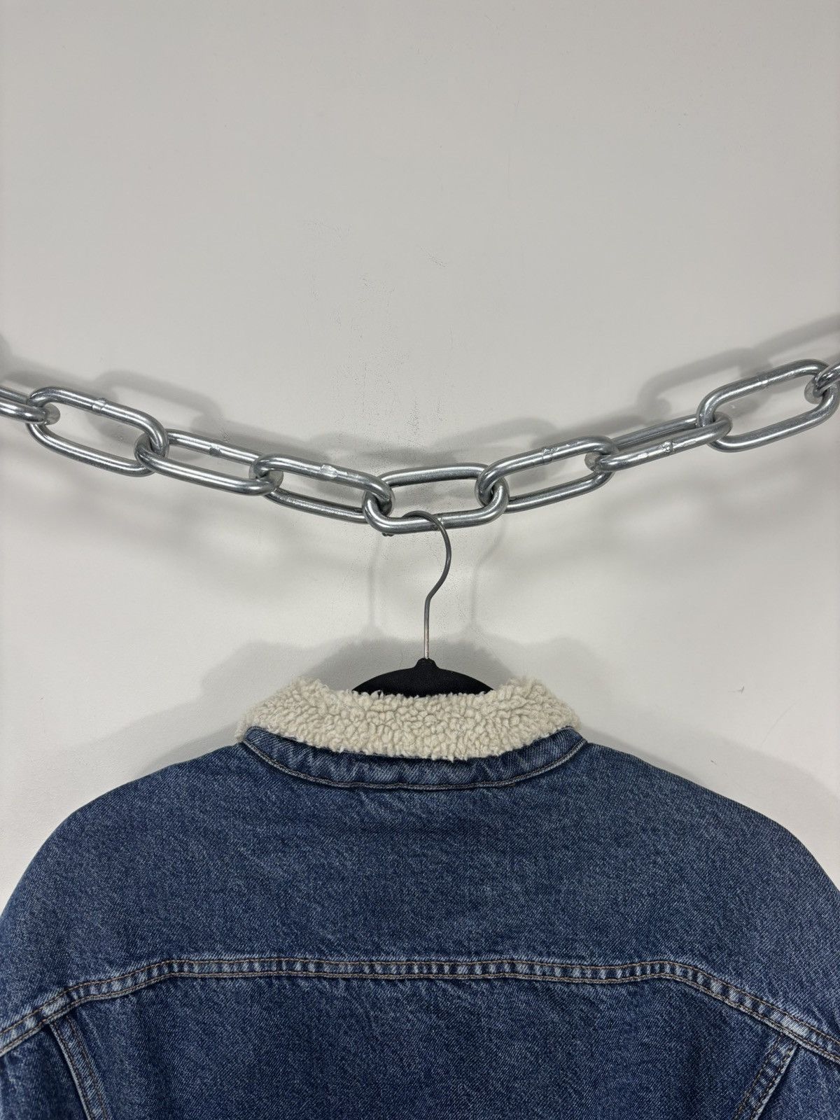 Lee Vintage Lee Storm Rider Men’s Blue Lined Sherpa Denim Jacket Size US L / EU 52-54 / 3 - 15 Thumbnail