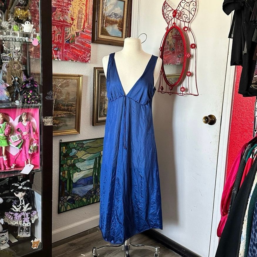 Other cinema etoile navy blue maxi slip dress Size M / US 6-8 / IT 42-44 - 1 Thumbnail