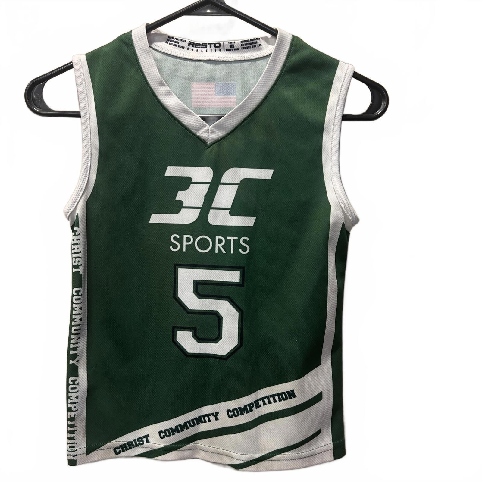 Other Boys Green 3C Sports Basketball Jersey Size XS Size US XS / EU 42 / 0 - 1 Thumbnail