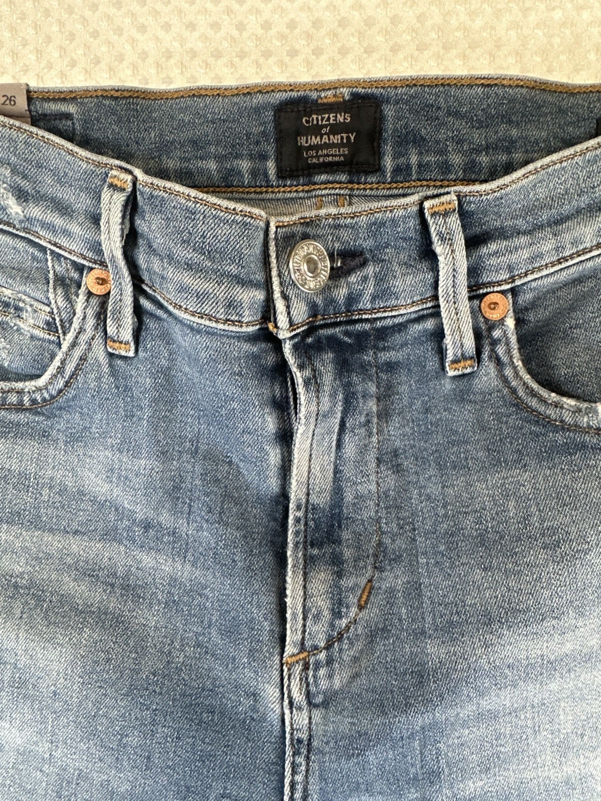 Citizens Of Humanity CITIZENS OF HUMANITY Rocket Crop High Rise Skinny jeans Size 26" / US 2 / IT 38 - 4 Thumbnail