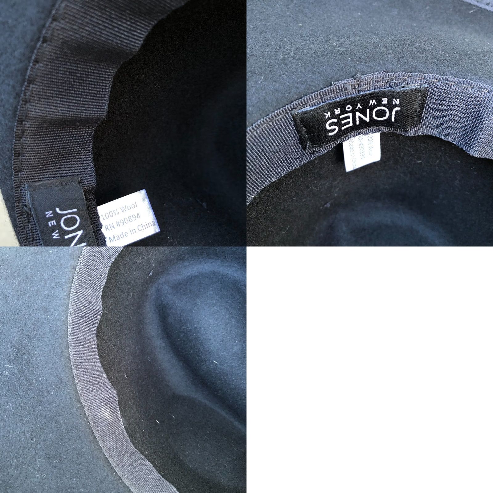 Jones New York VTG JONES NEW YORK Fedora Hat One Size 100% Wool Feather Cap Women's Size ONE SIZE - 8 Thumbnail