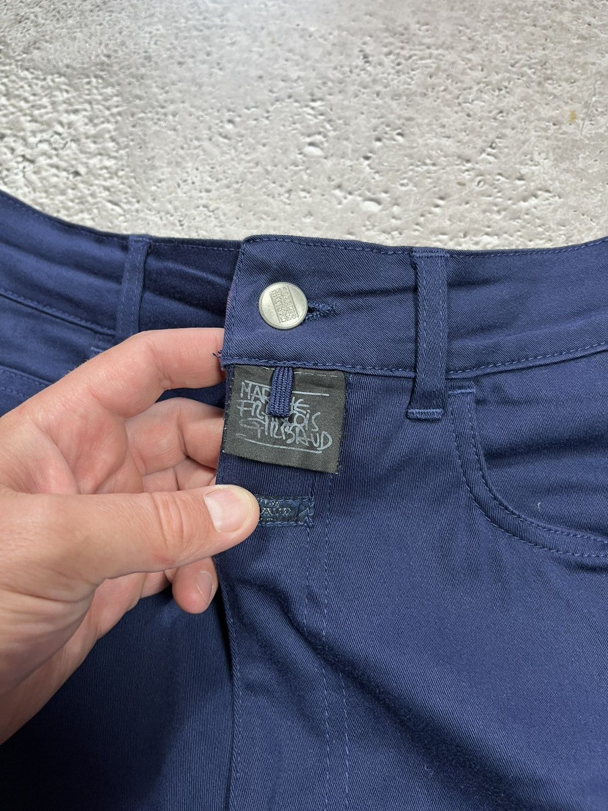 Marithe + Francois Girbaud Marithe Francois Girbaud Navy Slim Fit Stretch Pants Italy Size 24" / US 00 / IT 34 - 5 Thumbnail