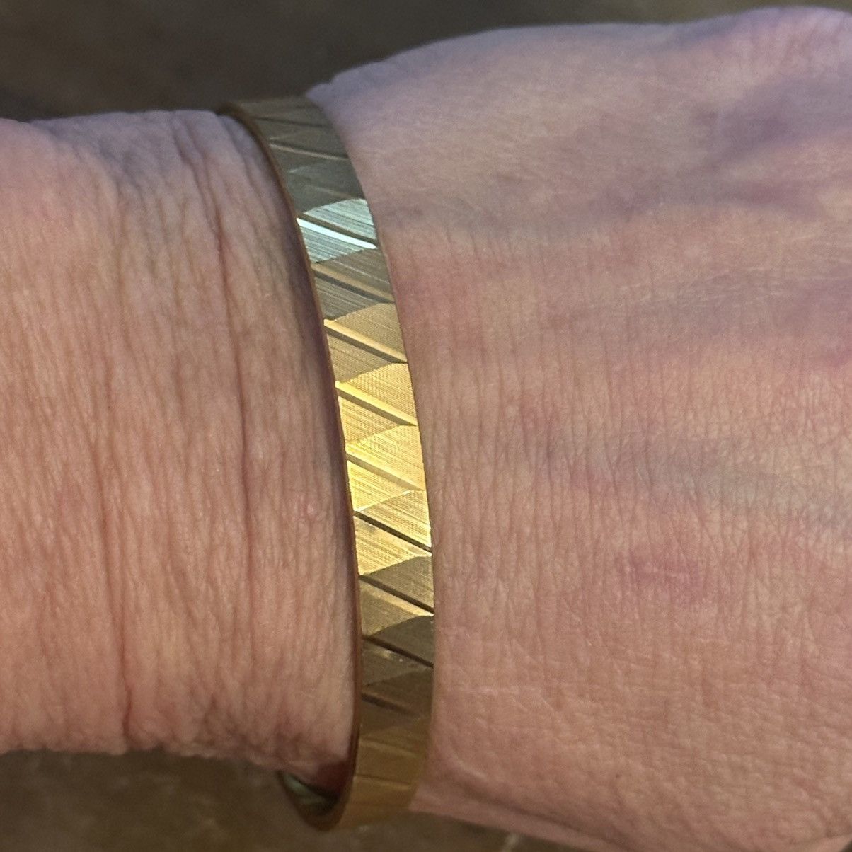 Vintage Vintage gold tone West Germany bangle bracelet Size ONE SIZE - 3 Thumbnail