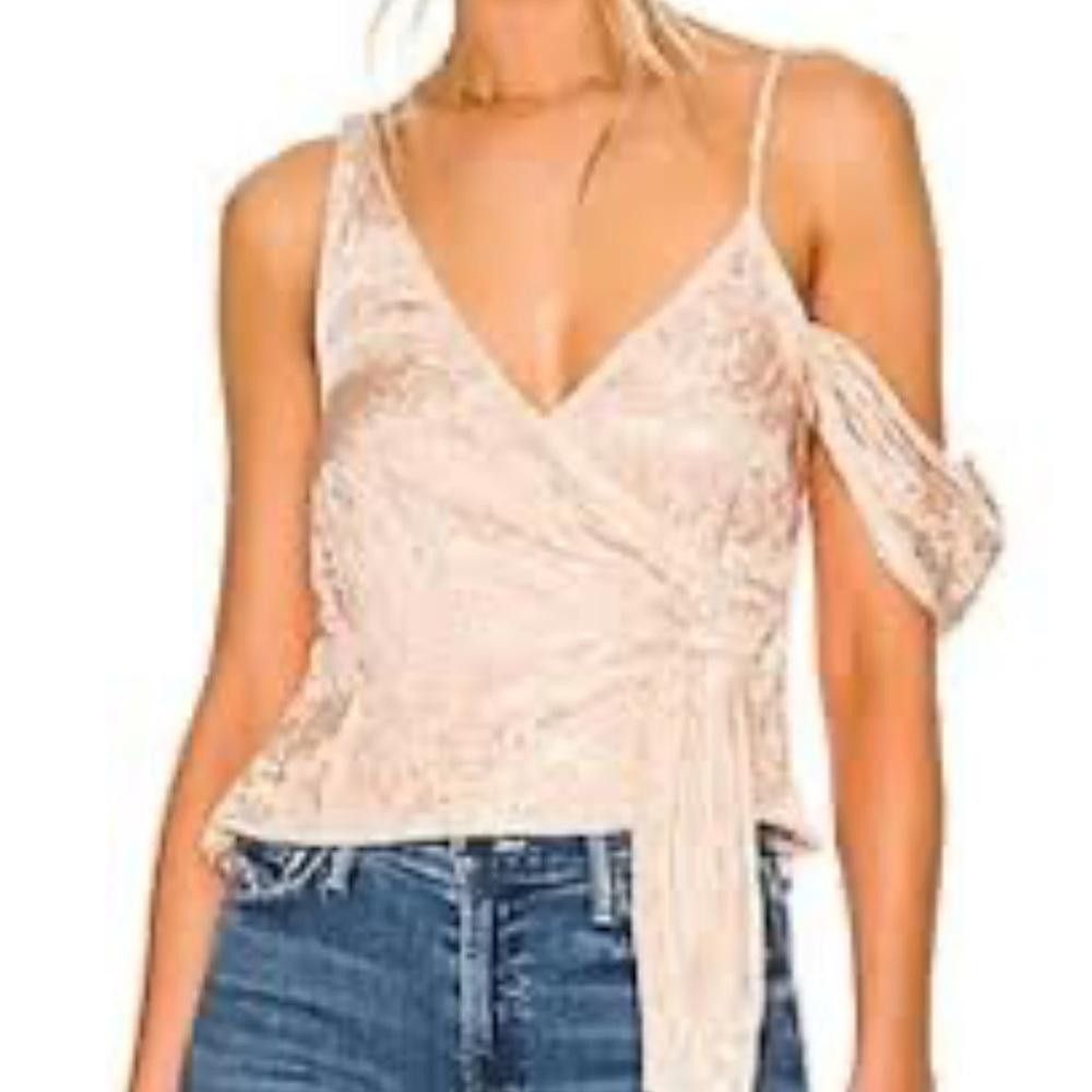 Designer Lovers + Friends l Loversand Satin Floral Blouse XS Size XS / US 0-2 / IT 36-38 - 1 Thumbnail