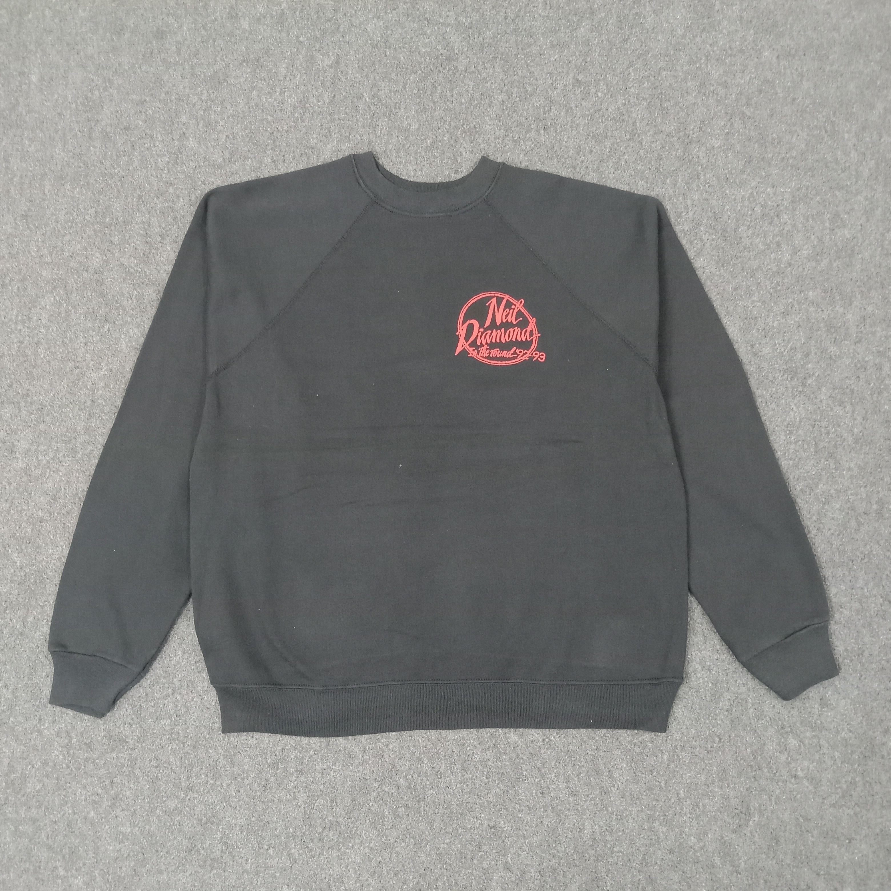 Vintage Neil Diamond American Singer Songwriter Sweatshirt C246N19 Size US L / EU 52-54 / 3 - 3 Thumbnail