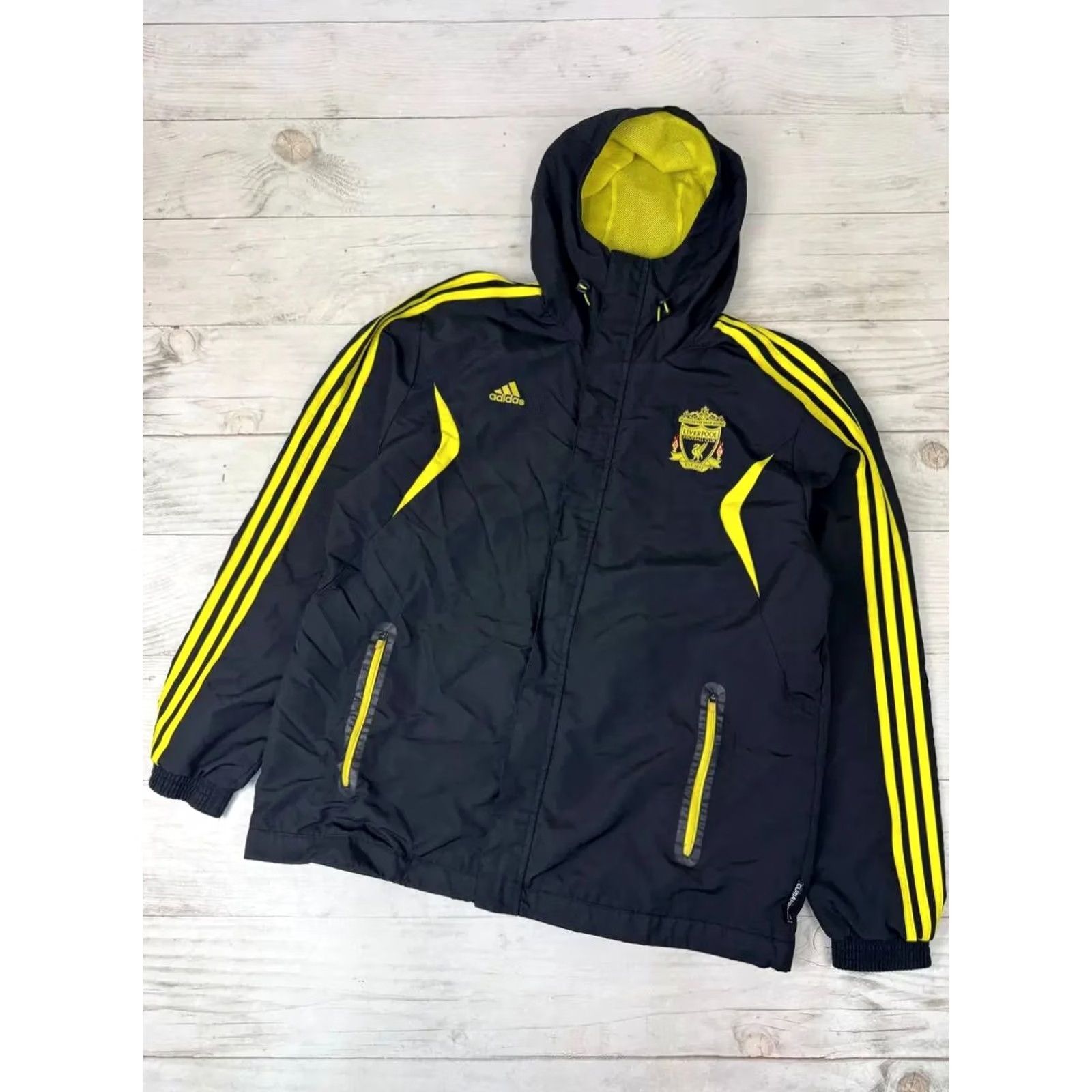 Adidas VINTAGE Adidas Liverpool 2010 2011 Windbreaker Track Jacket Men Size L Black Adidas Liverpool Track Jacket Men L Black 2010s 2011 Mens Size US L / EU 52-54 / 3 - 2 Thumbnail